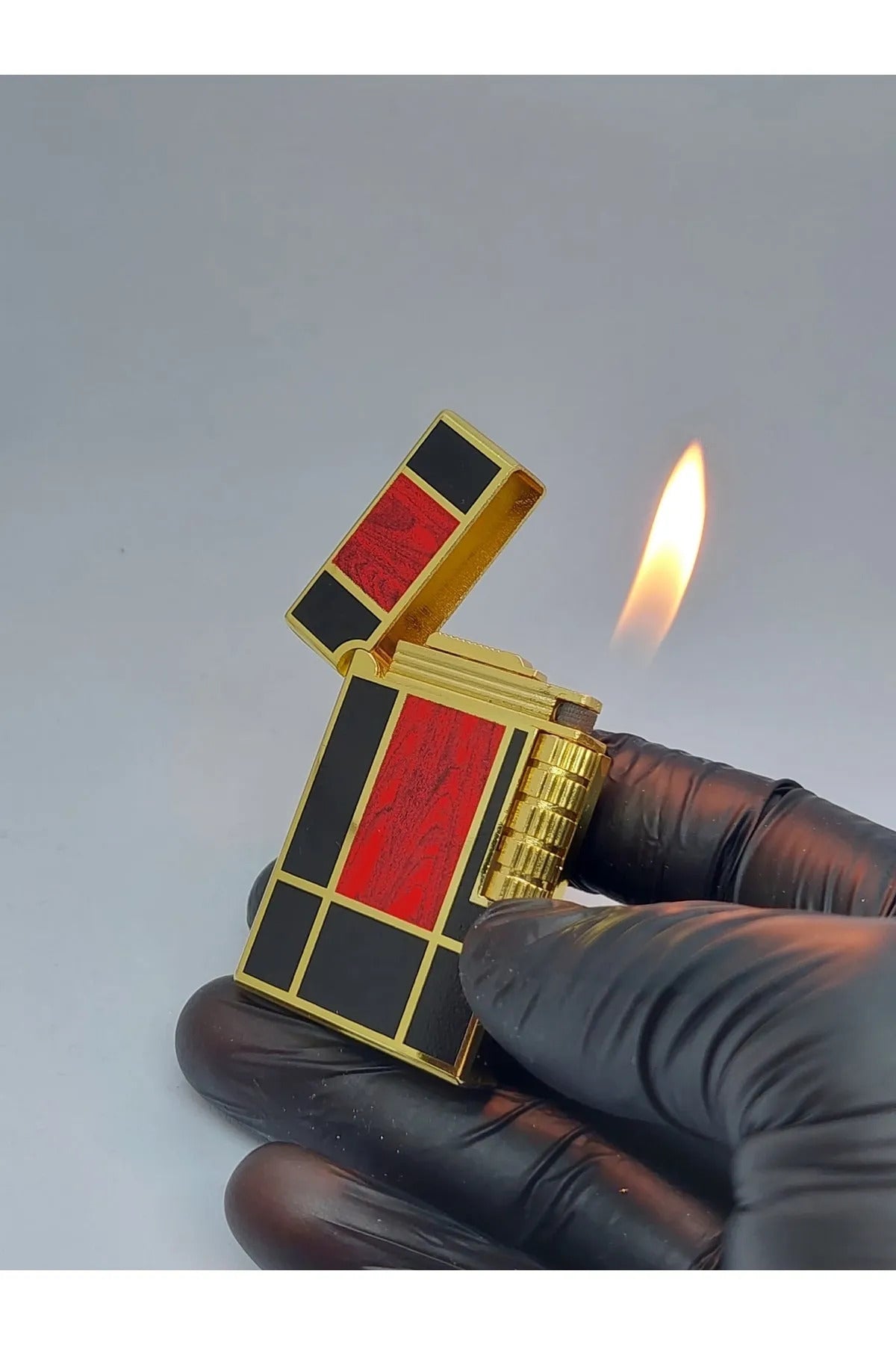 Luxury Lighter Creative Butane Gas Windproof Open Flame Lighter Metal Sound Loud Lighter Men's Gift with Box