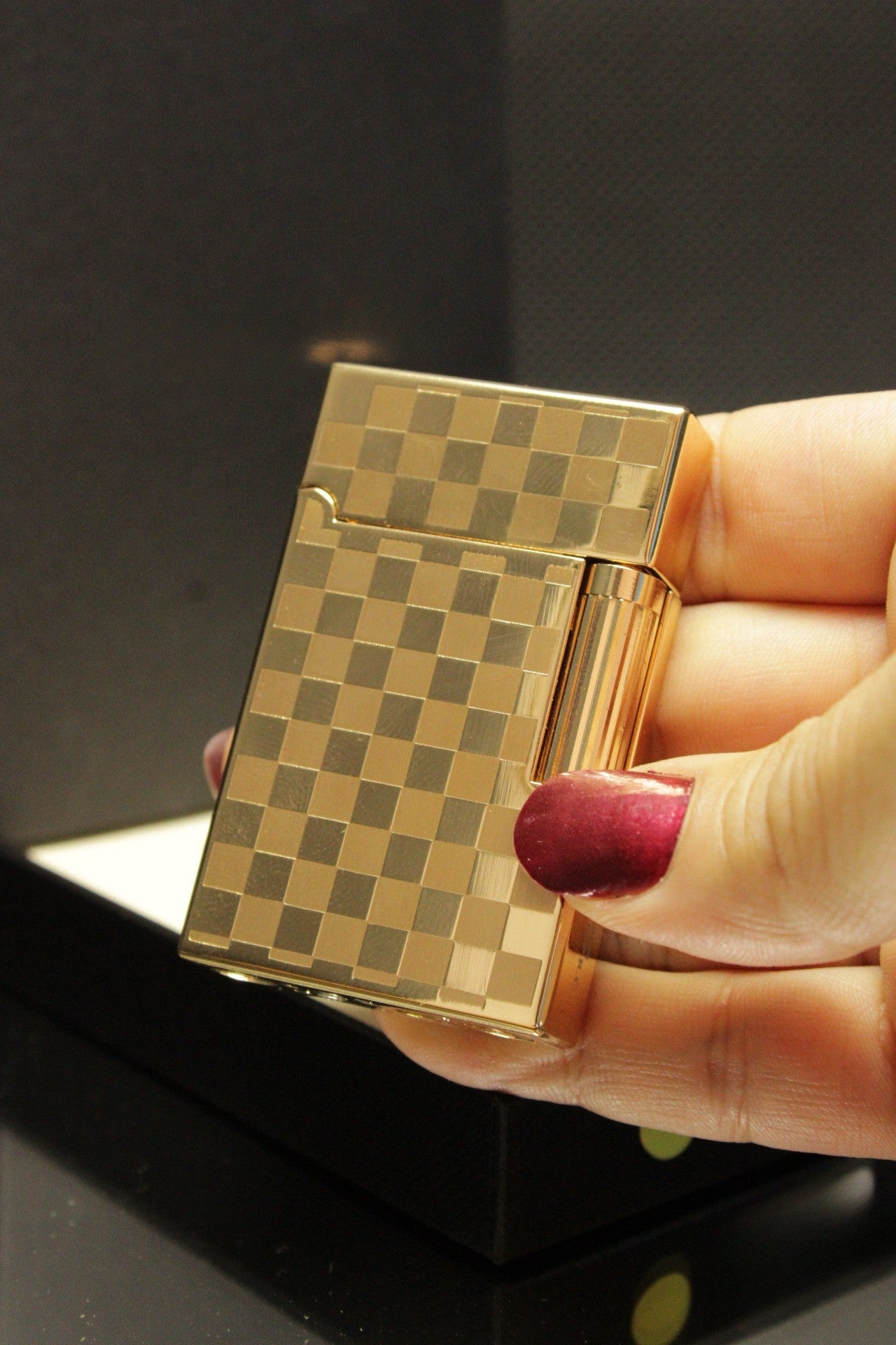 Golden Vintage Lighter - Retro Sliding Grinding Wheel - Refillable - Perfect Groomsman Gift