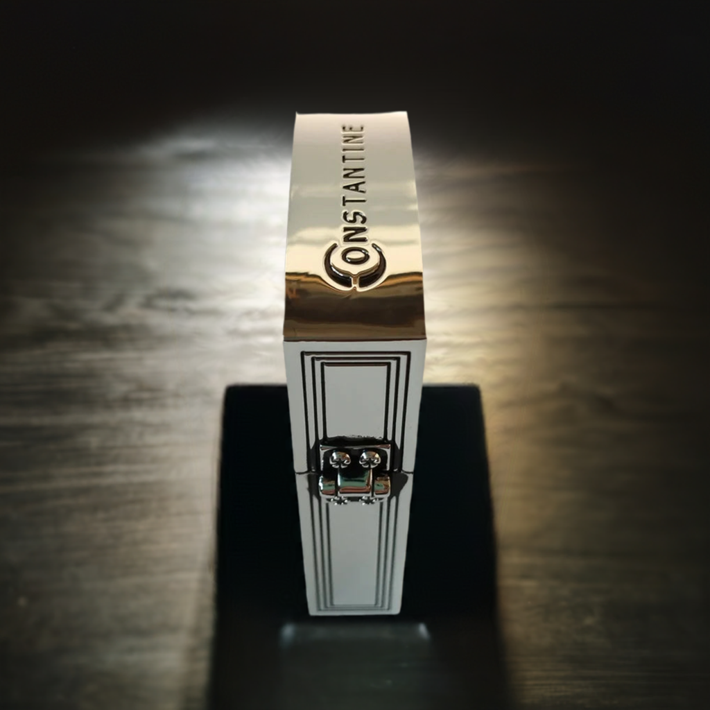 Silver Color Constantine's Lighter,Authentic 1:1 Replica,Available in Movie & Standard Sizes - Fully Windproof and Refillable