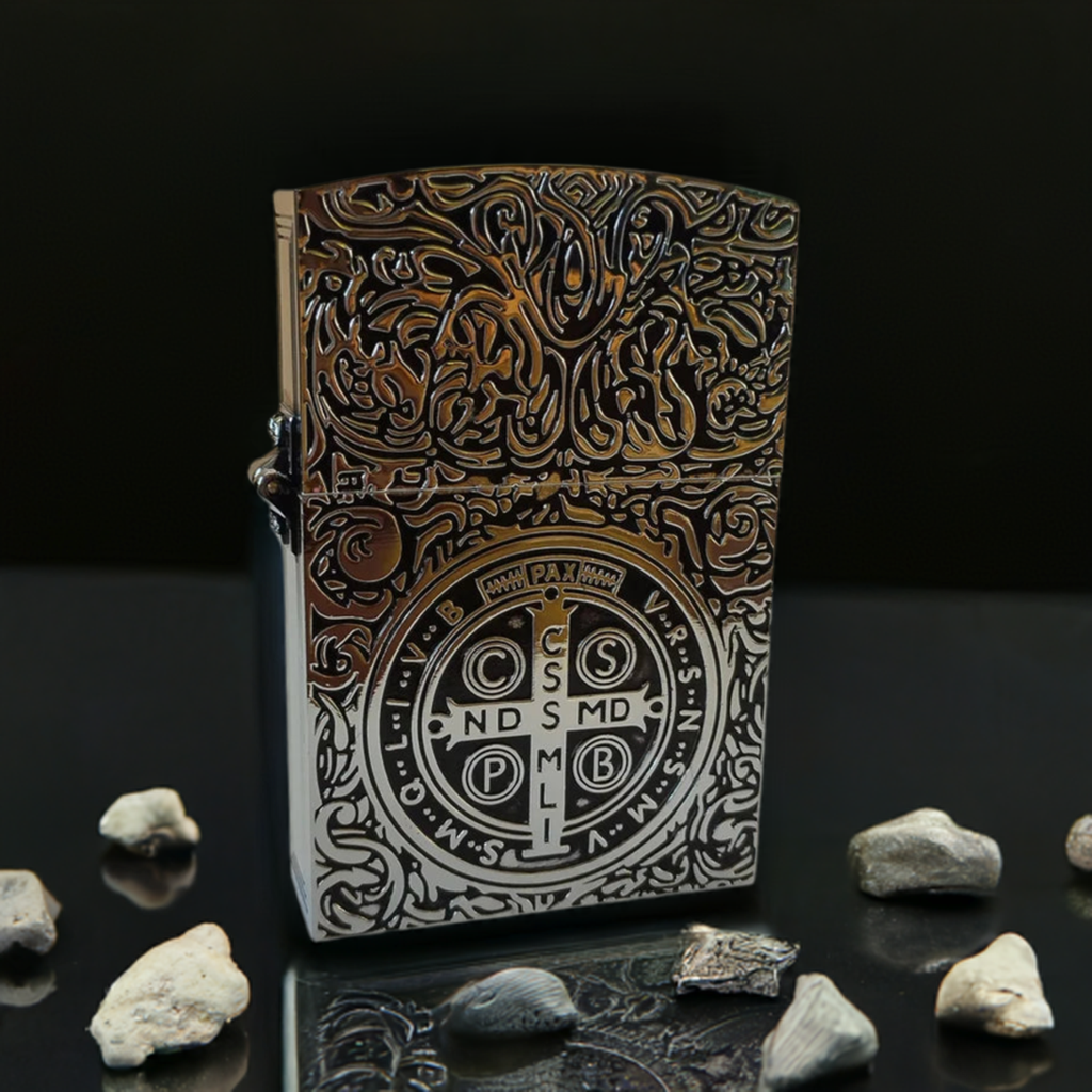 Silver Color Constantine's Lighter,Authentic 1:1 Replica,Available in Movie & Standard Sizes - Fully Windproof and Refillable