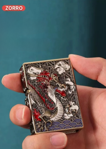 Japanese Dragon Carved Lighter