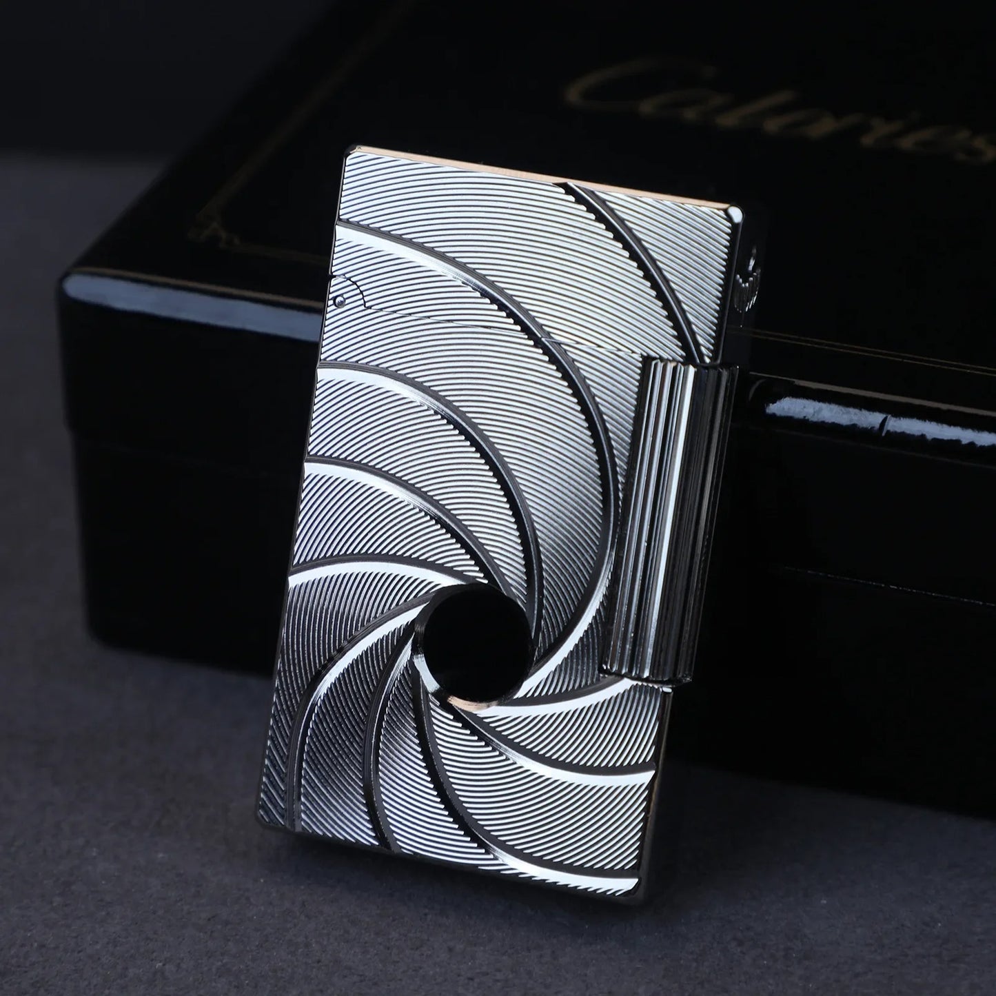 James Bond 007 Lighter v2 ,Vertical flint wheel ignition lighter,Authentic ping sound lighter,Sophisticated accessory lighter