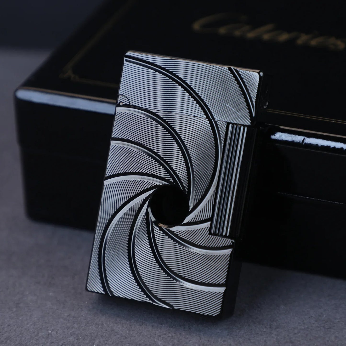 James Bond 007 Lighter v2 ,Vertical flint wheel ignition lighter,Authentic ping sound lighter,Sophisticated accessory lighter