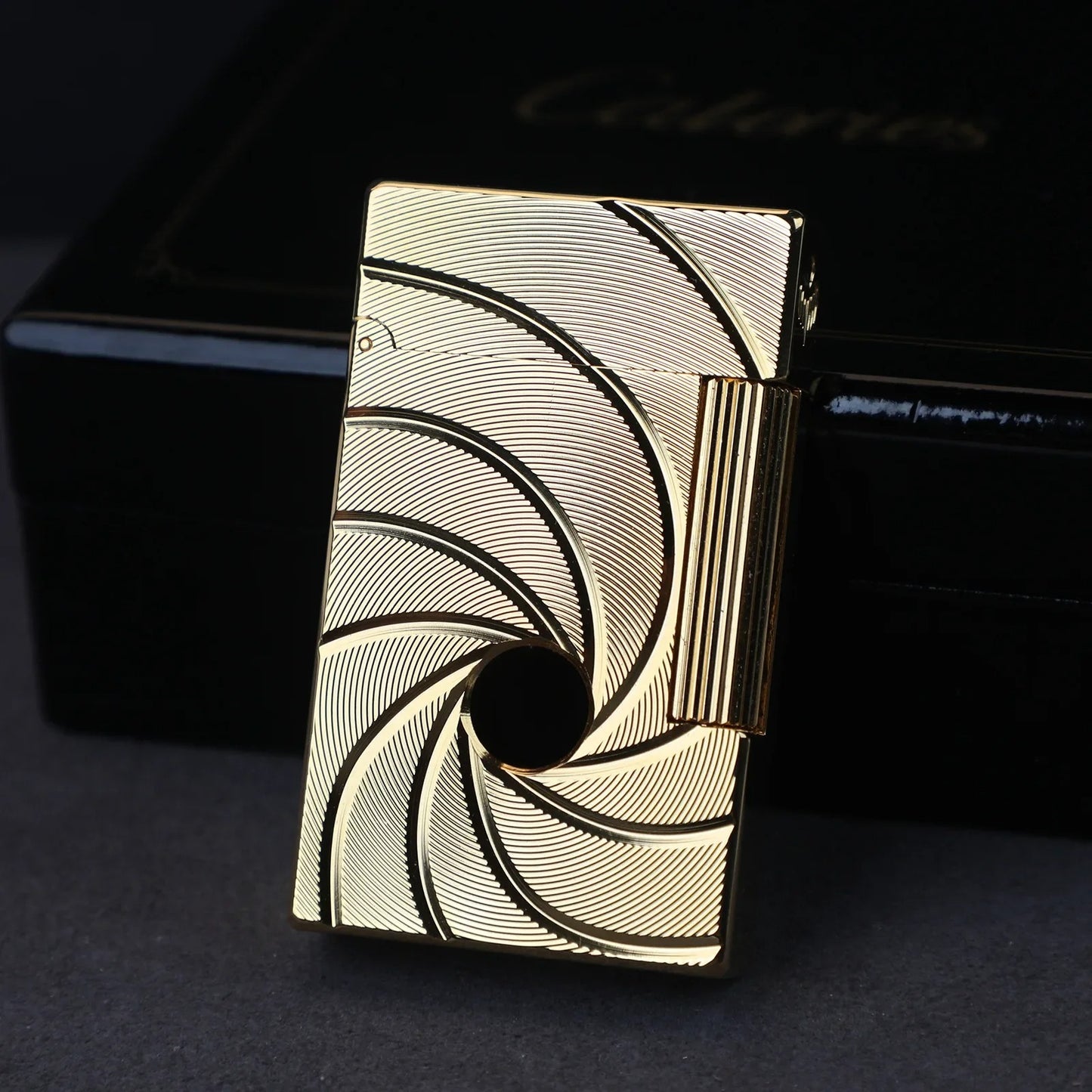 James Bond 007 Lighter v2 ,Vertical flint wheel ignition lighter,Authentic ping sound lighter,Sophisticated accessory lighter