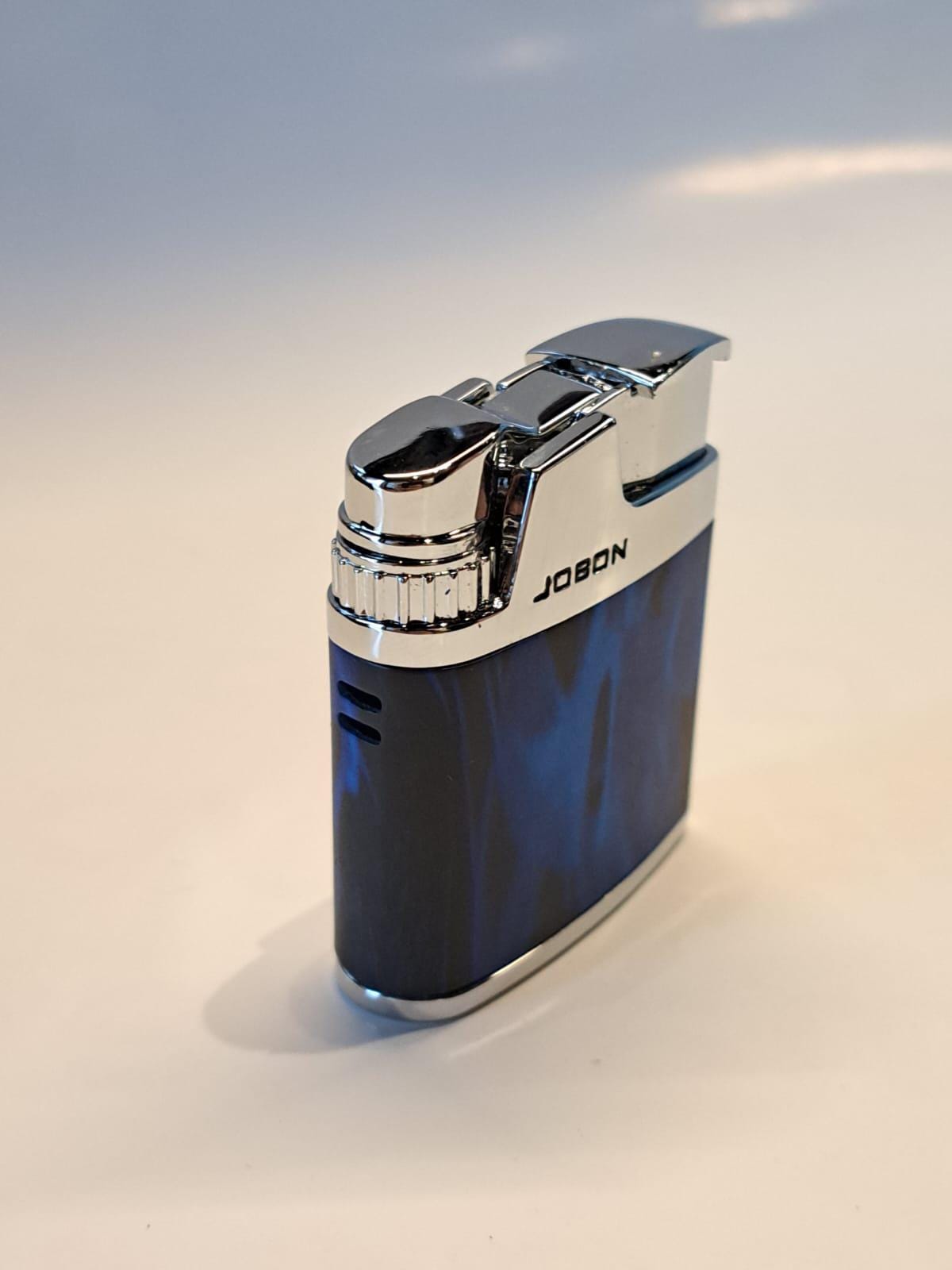 Vintage Style Butane Lighter - 1960s Inspired Blue Flame Refillable Lighter | Classic Jobon Design-Refillable Windproof Lighter|Jobon Design