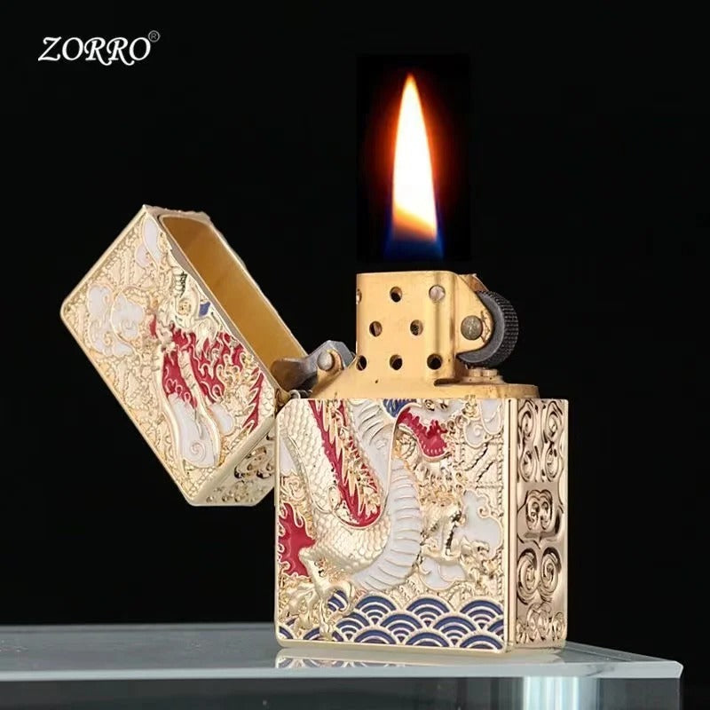 Japanese Dragon Carved Lighter