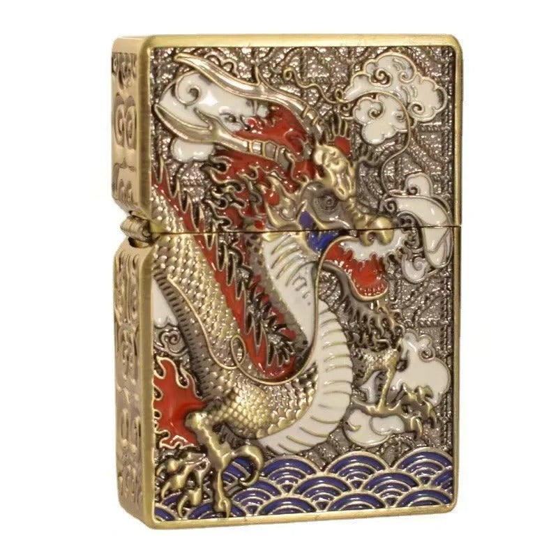 Japanese Dragon Carved Lighter
