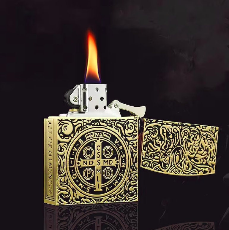Constantine's Lighter,Authentic 1:1 Replica,Available in Movie & Standard Sizes - Fully Windproof and Refillable - Ideal Gift for Him or Her