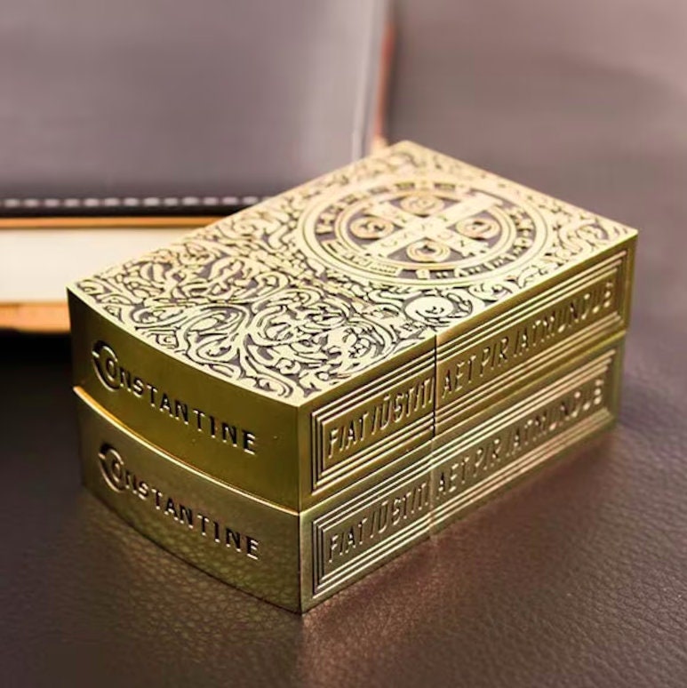 Constantine's Lighter,Authentic 1:1 Replica,Available in Movie & Standard Sizes - Fully Windproof and Refillable - Ideal Gift for Him or Her