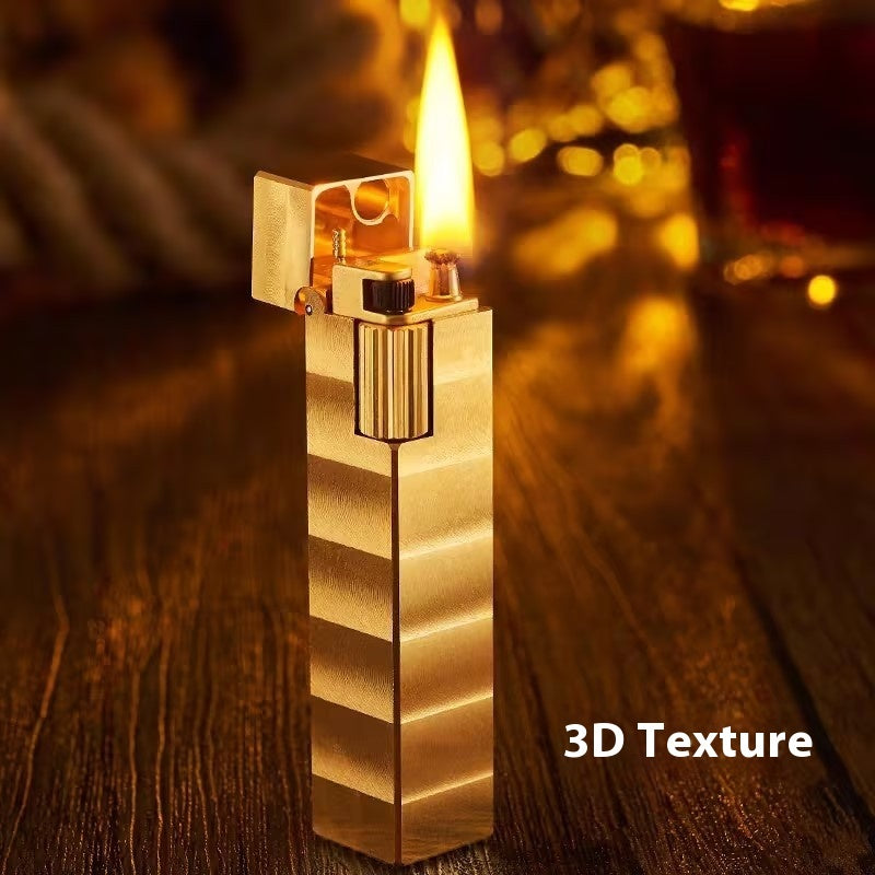 Handmade Brass Side Slip Kerosene Lighter