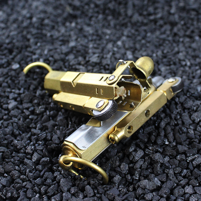 Retro Old-fashioned Trench Kerosene Lighter Austrian Pulling Machine Grinding Wheel Lighter
