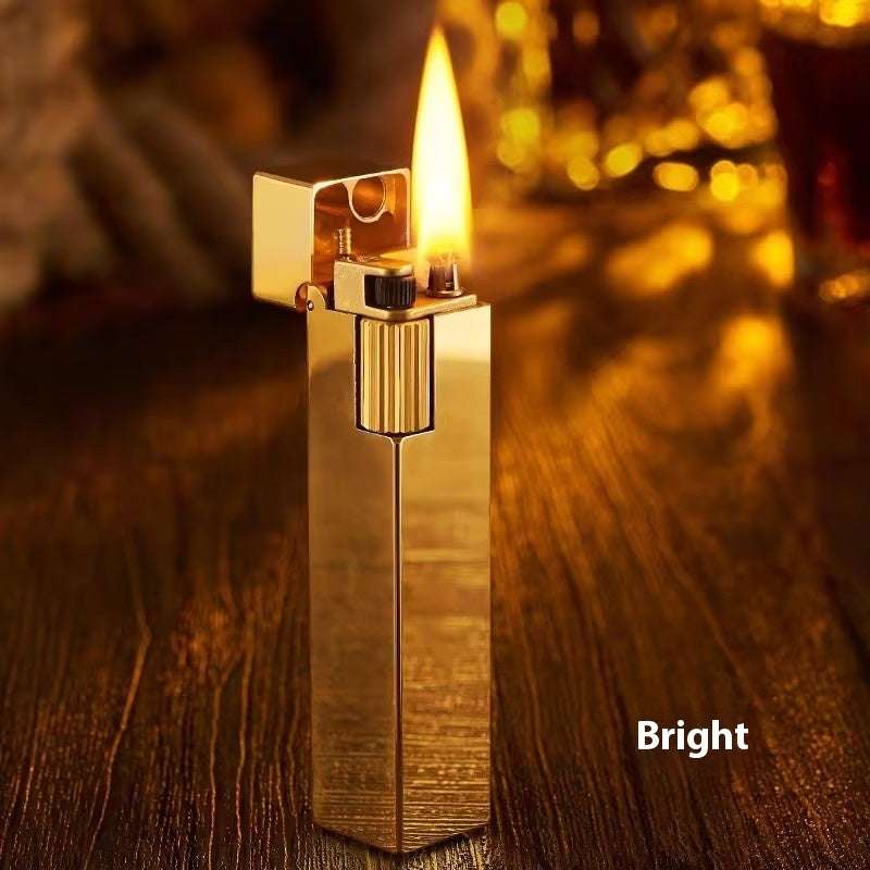 Handmade Brass Side Slip Kerosene Lighter