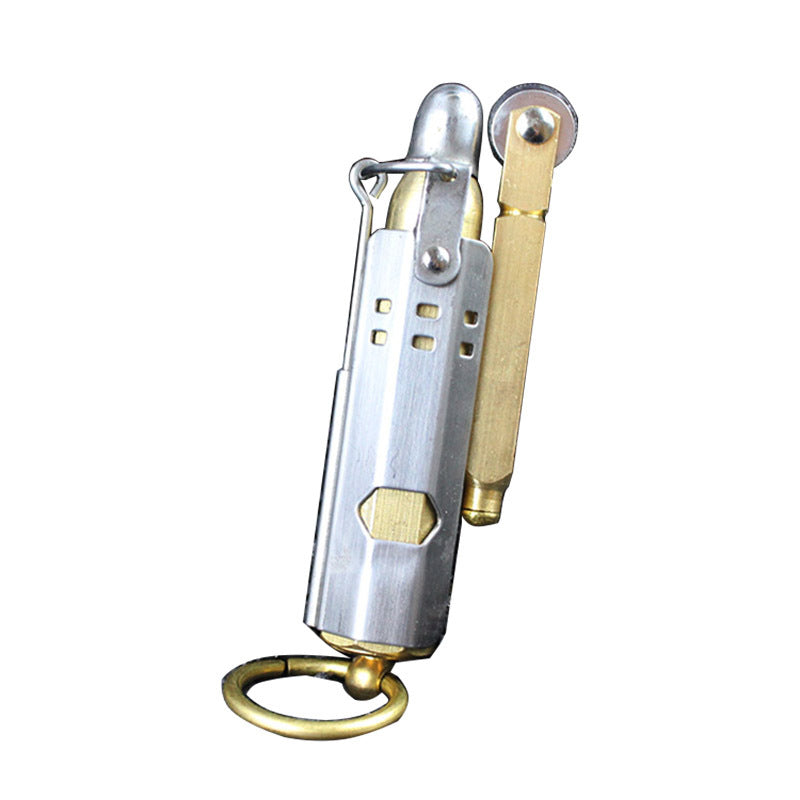 Retro Old-fashioned Trench Kerosene Lighter Austrian Pulling Machine Grinding Wheel Lighter