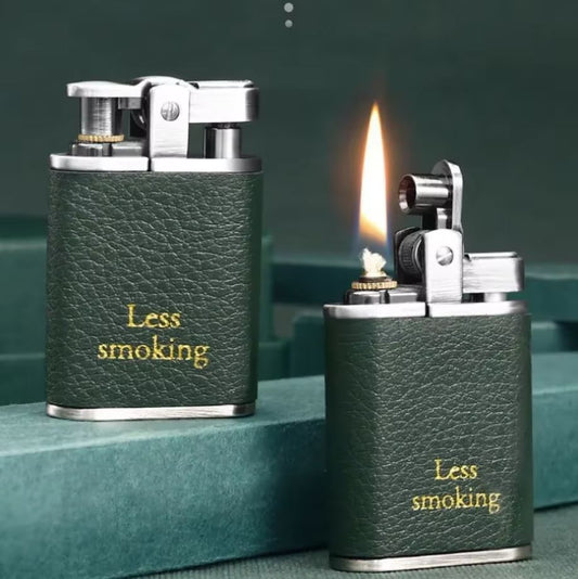 Leather Covered Classic Lighter, Leather Lighter