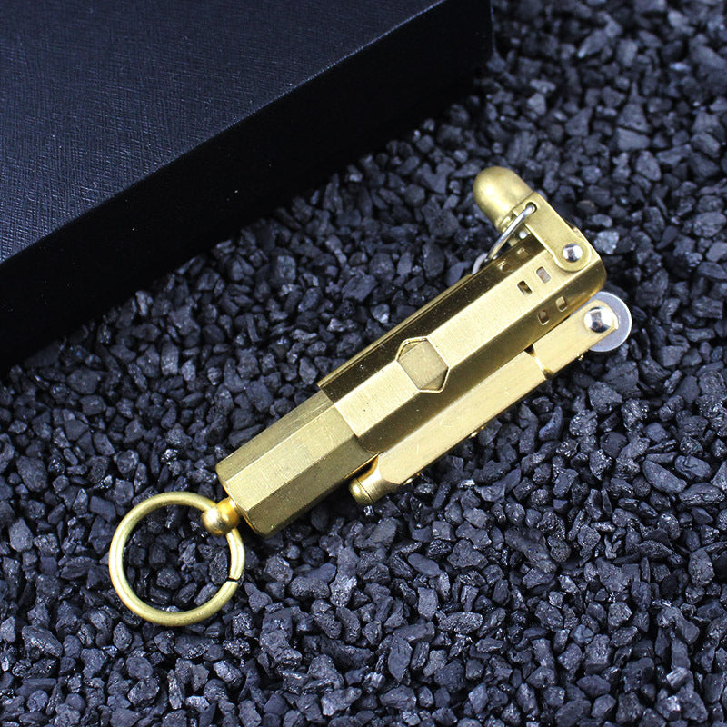 Retro Old-fashioned Trench Kerosene Lighter Austrian Pulling Machine Grinding Wheel Lighter