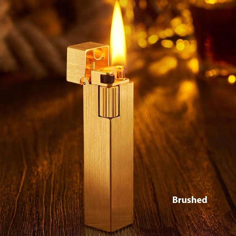Handmade Brass Side Slip Kerosene Lighter