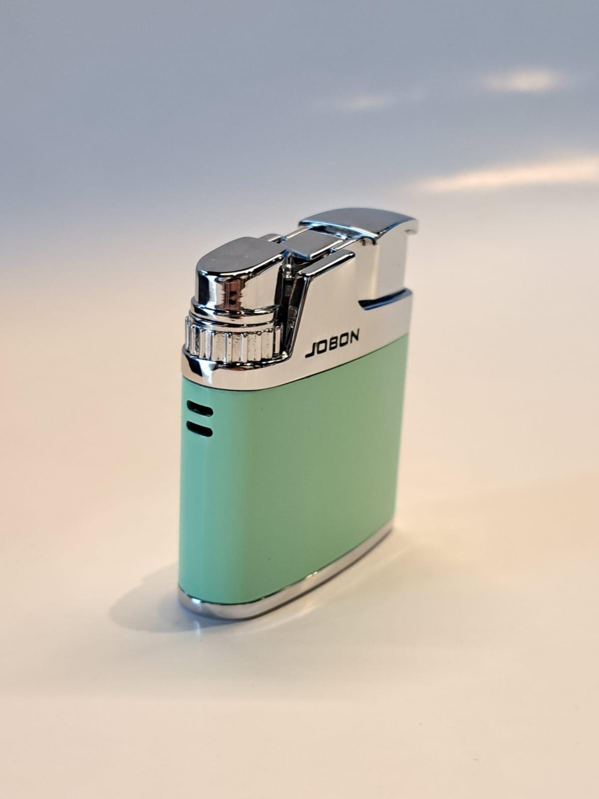 Vintage Style Butane Lighter - 1960s Inspired Blue Flame Refillable Lighter | Classic Jobon Design-Refillable Windproof Lighter|Jobon Design