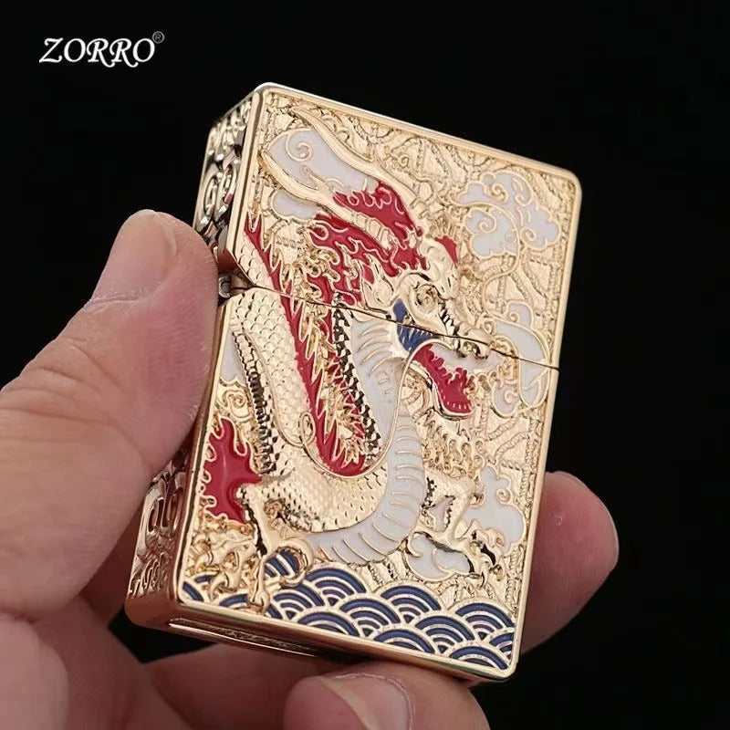 Japanese Dragon Carved Lighter