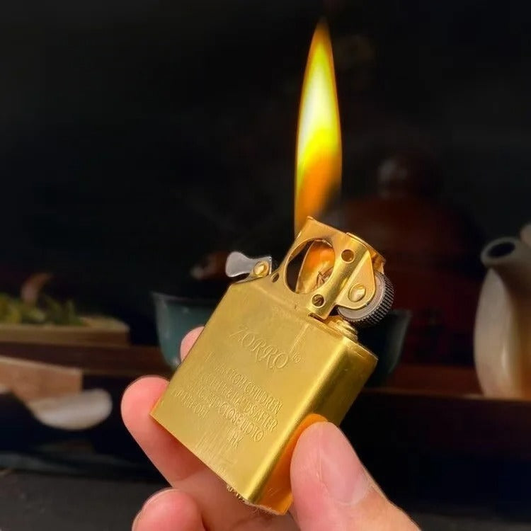 ZORRO Kerosene Lighter Inner Insert Parts Gas/Oil Flint Grinding Wheel Brass White Steel Cigarettes Lighters Repalce 912 915 902