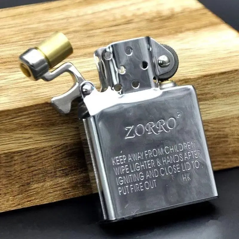 ZORRO Kerosene Lighter Inner Insert Parts Gas/Oil Flint Grinding Wheel Brass White Steel Cigarettes Lighters Repalce 912 915 902